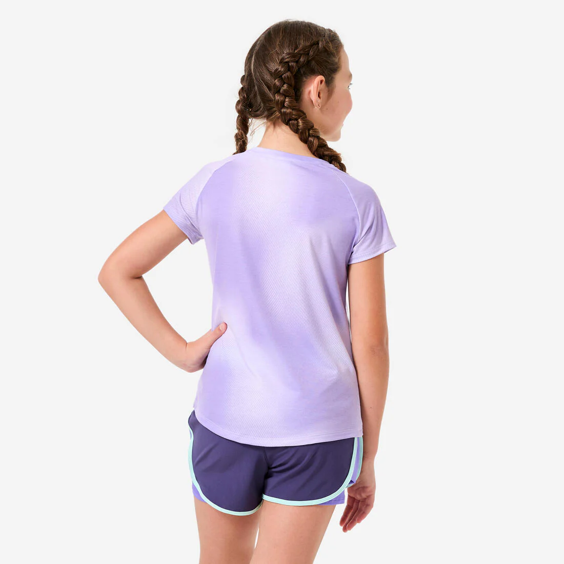 T-shirt multisport respirant fille, rose foncé - Image 7