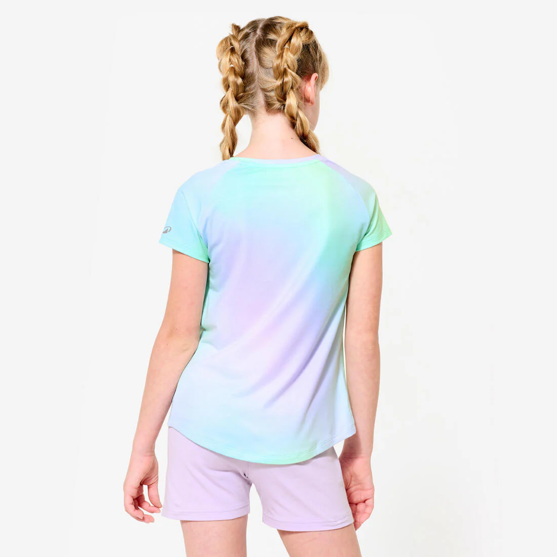 T-shirt multisport respirant fille, rose foncé - Image 8