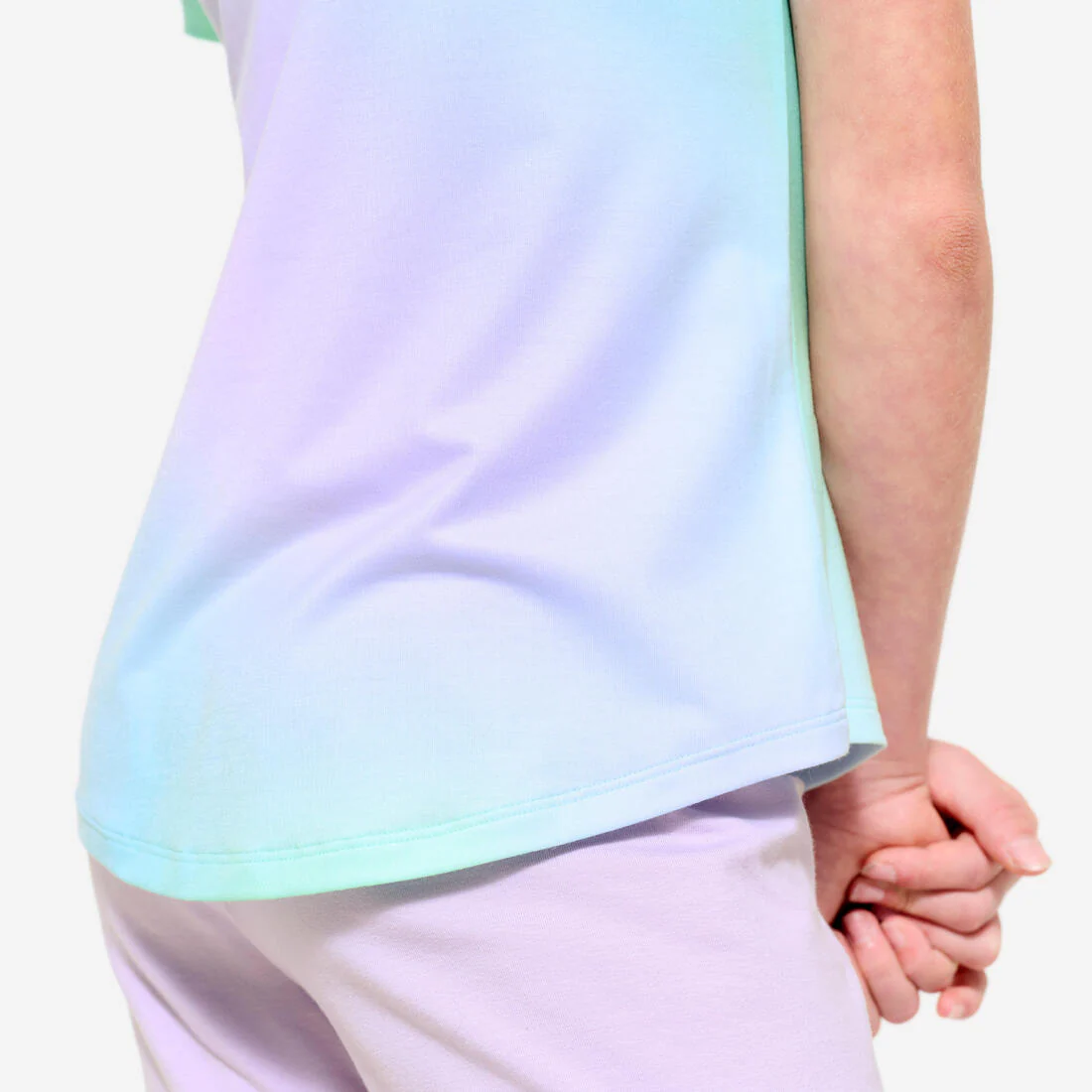 T-shirt multisport respirant fille, rose foncé - Image 9