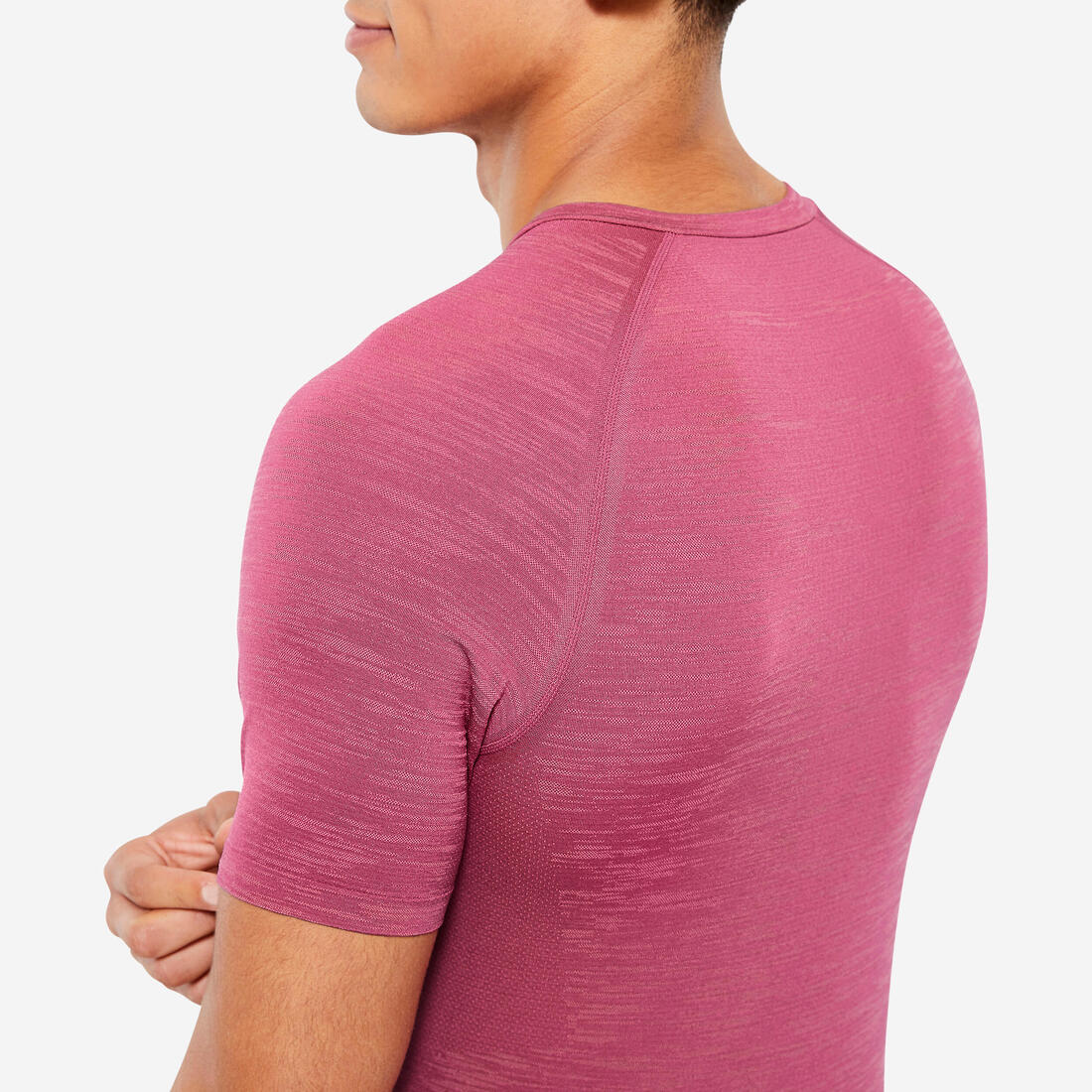 T-shirt musculation compression manches courtes respirant col rond - Image 12