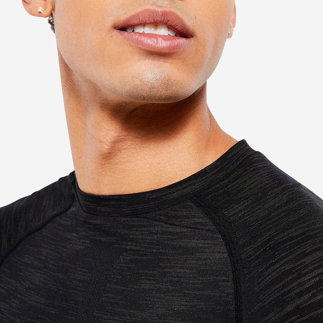 T-shirt musculation compression manches courtes respirant col rond - Image 6