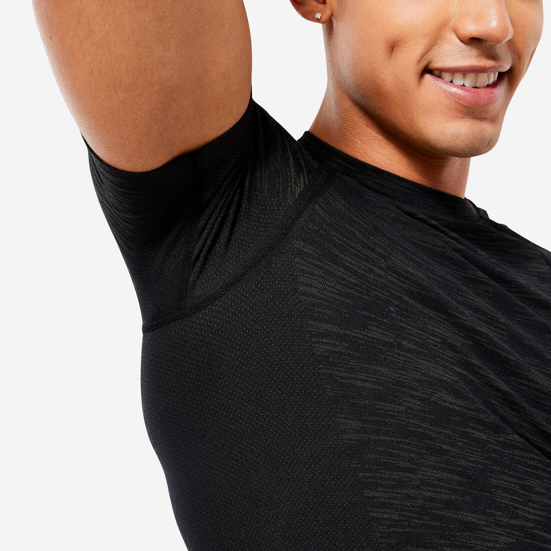 T-shirt musculation compression manches courtes respirant col rond - Image 7