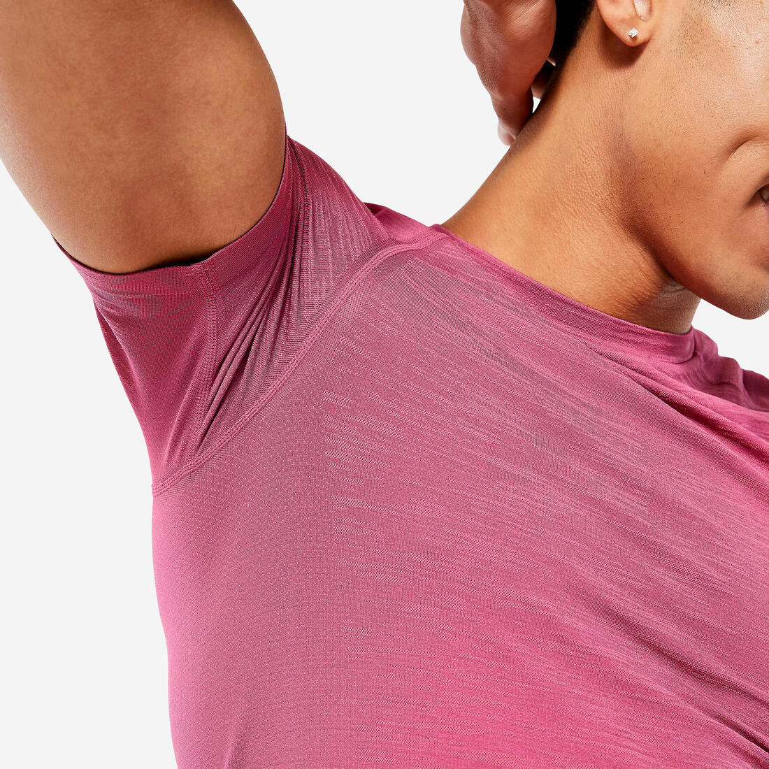 T-shirt musculation compression manches courtes respirant col rond - Image 8