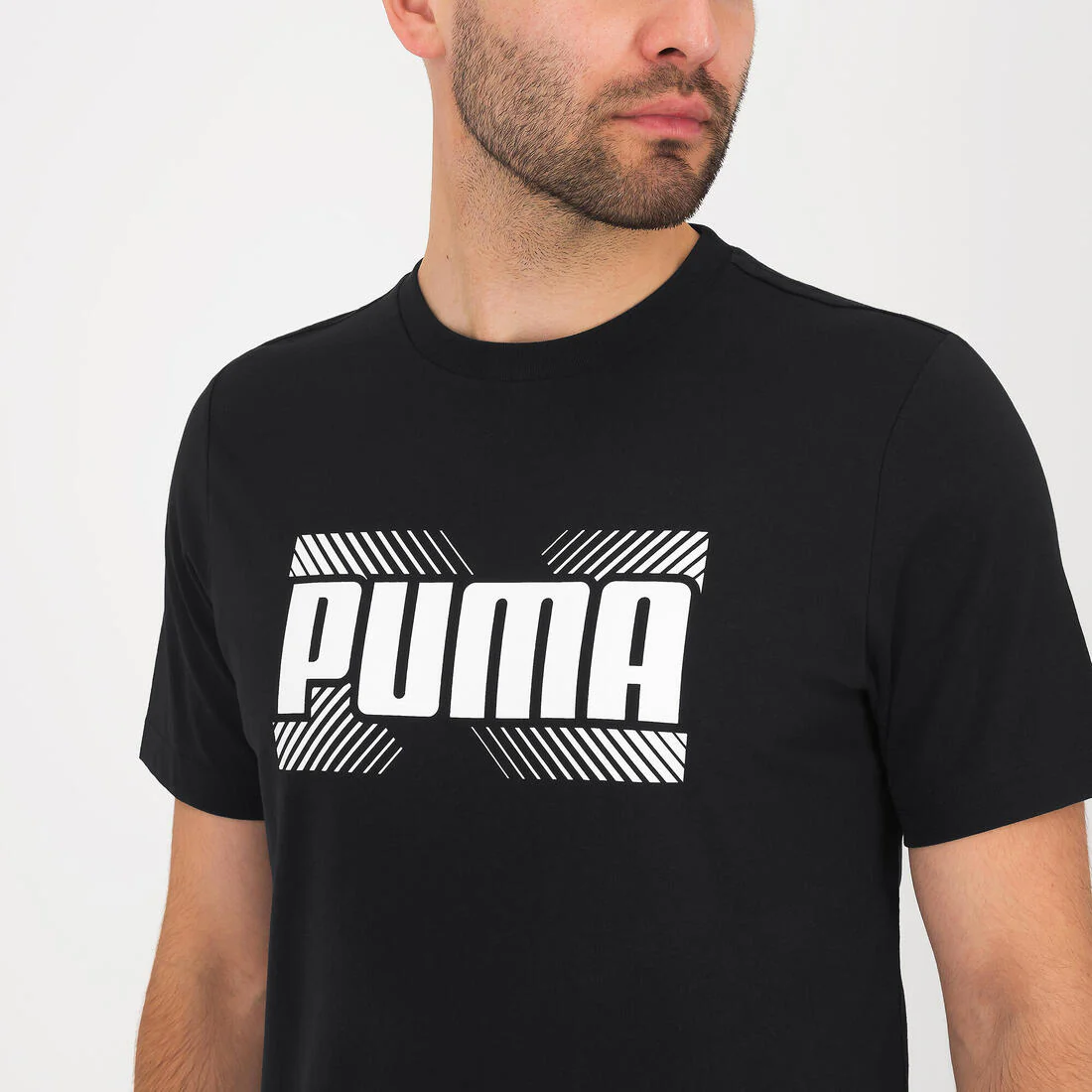 T-shirt PUMA active fitness manches courtes coton homme noir - Image 4