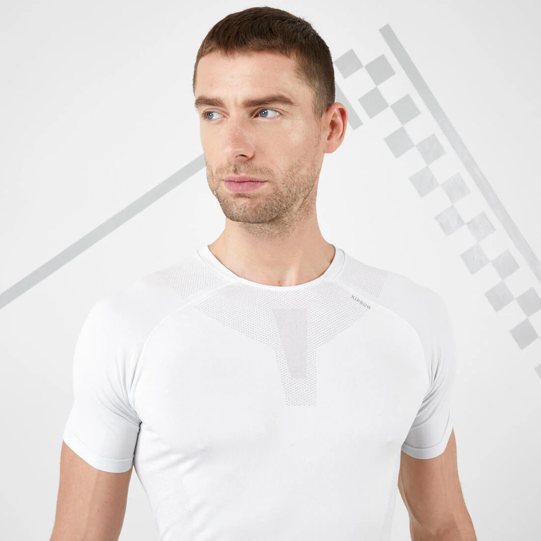 T-SHIRT RUNNING HOMME RESPIRANT KIPRUN SKINCARE ARDOISE - Image 4