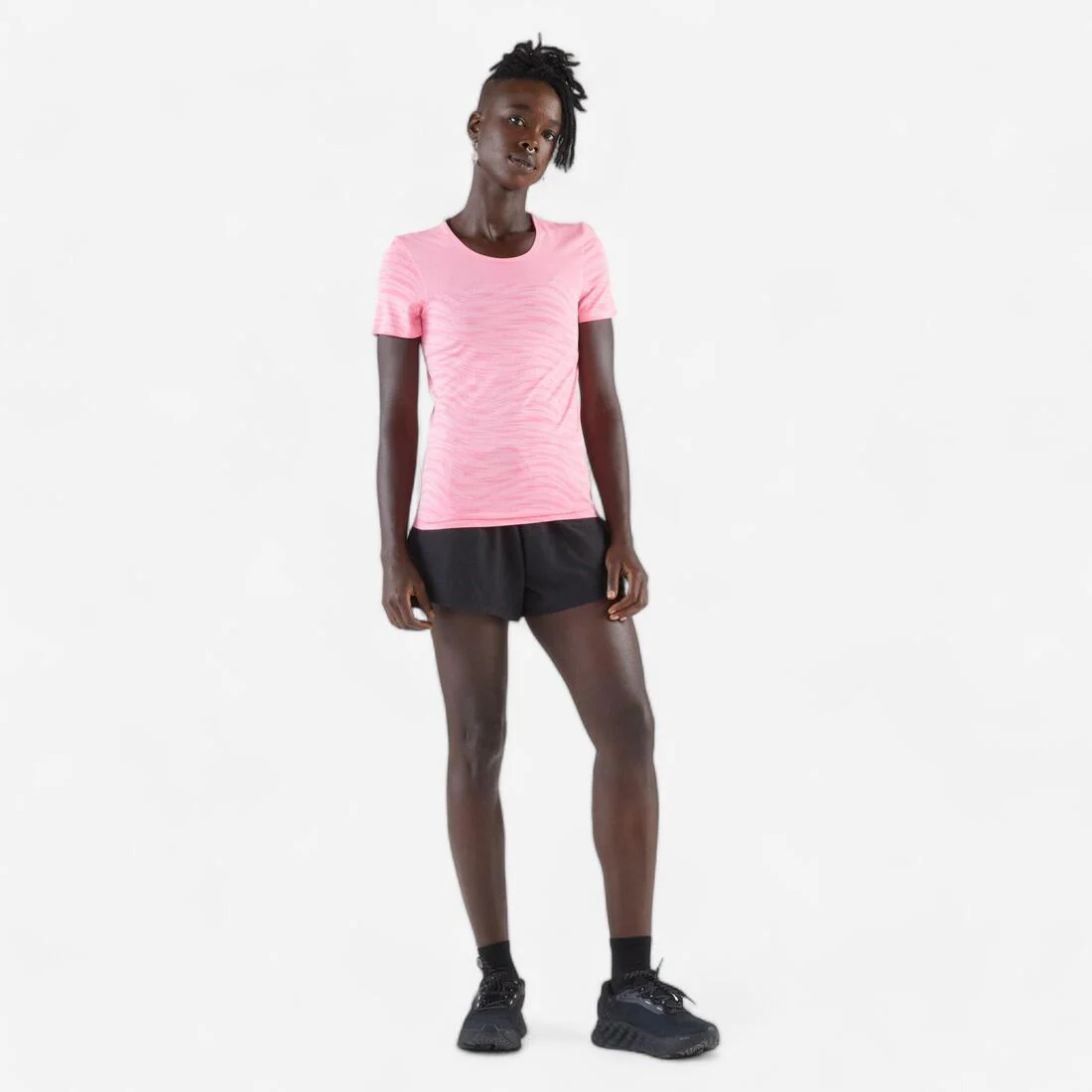 T-shirt running & trail sans couture femme - kiprun run 500 confort - Image 4
