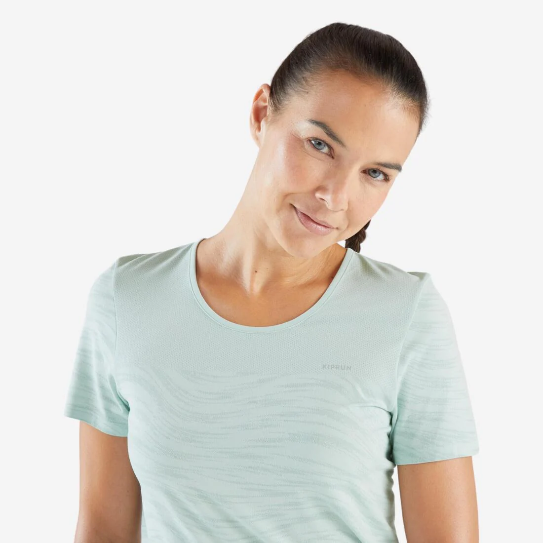 T-shirt running & trail sans couture femme - kiprun run 500 confort - Image 7