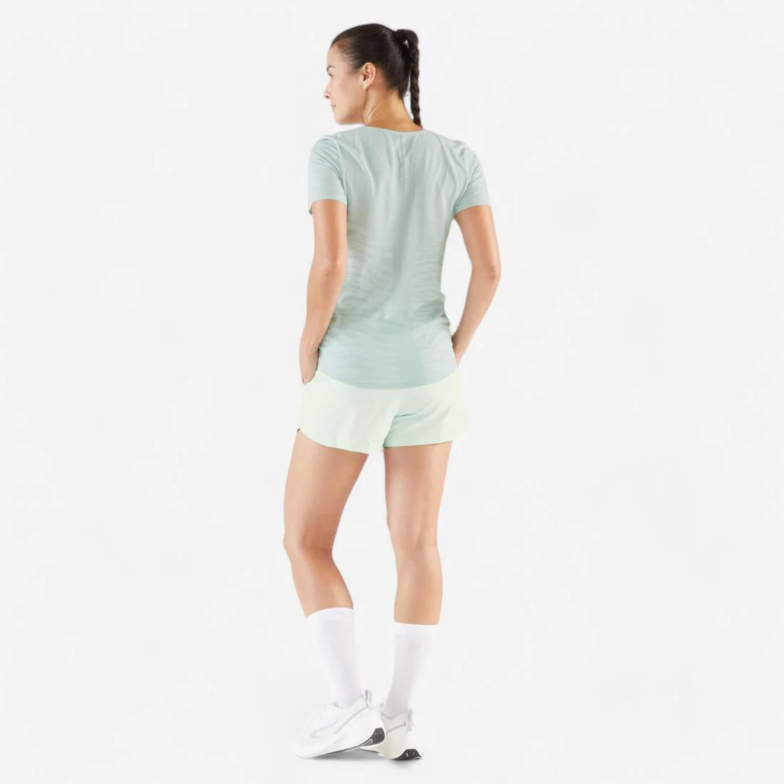 T-shirt running & trail sans couture femme - kiprun run 500 confort - Image 9
