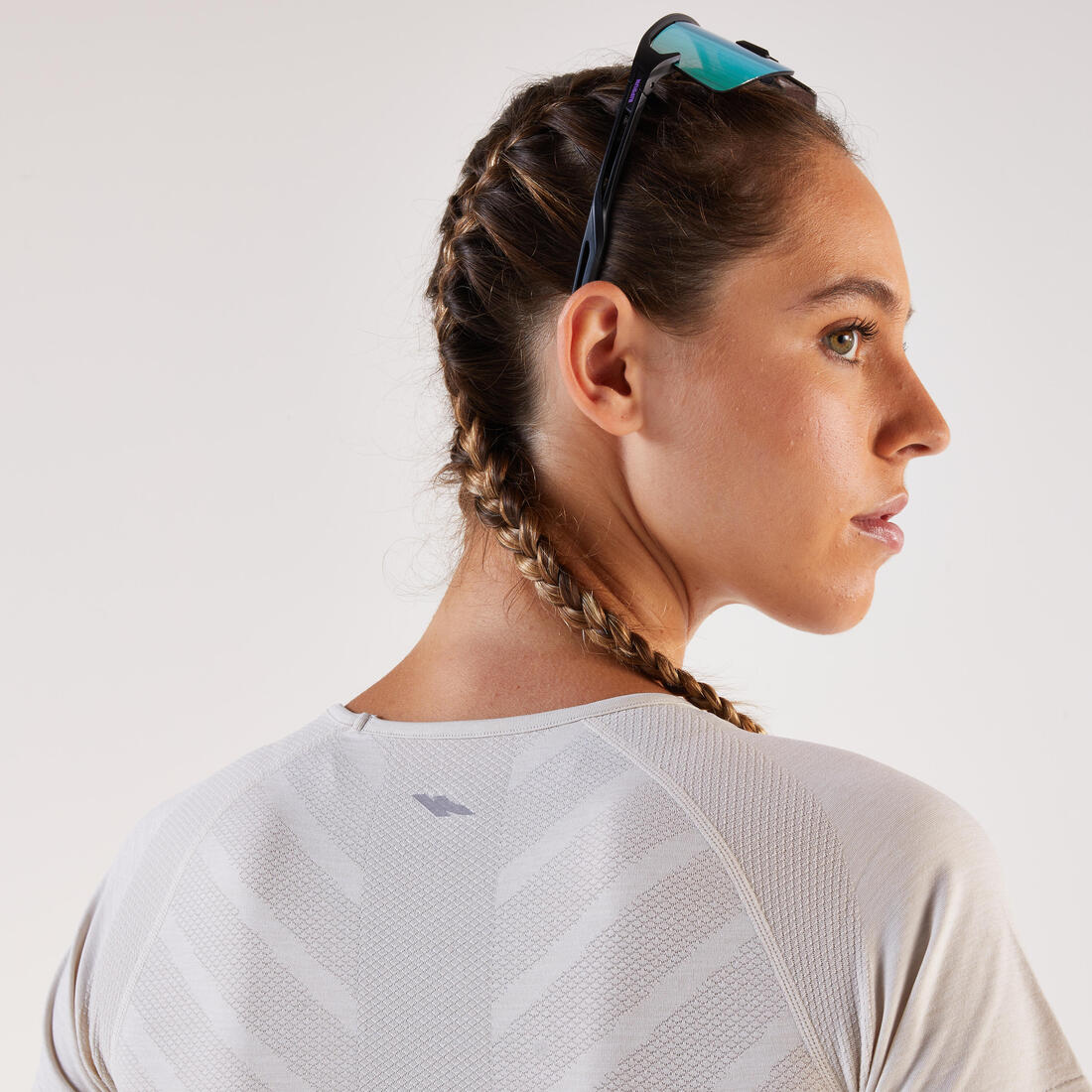T-shirt running & trail sans couture femme - kiprun run 500 confort slim - Image 18