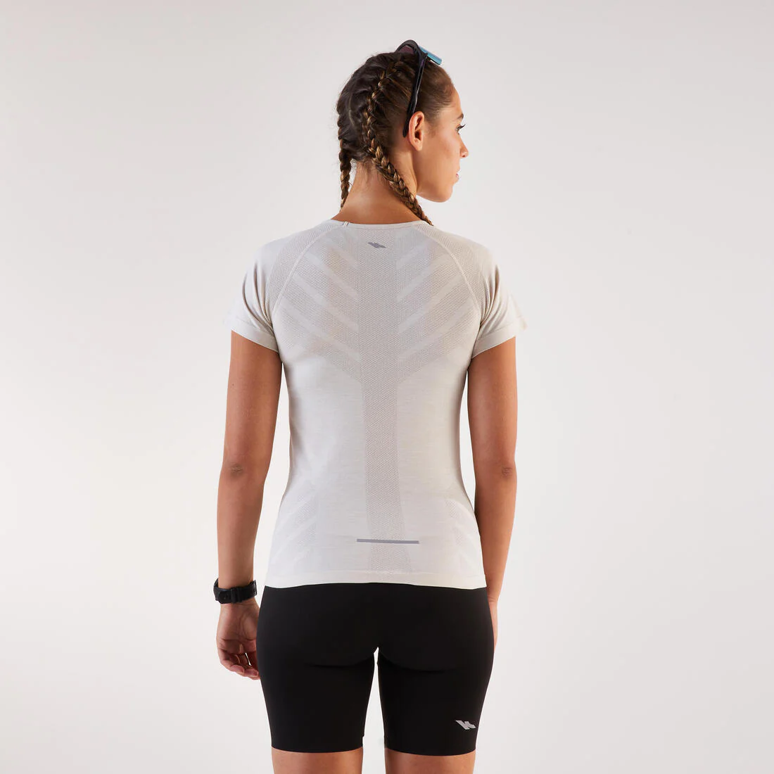 T-shirt running & trail sans couture femme - kiprun run 500 confort slim - Image 22