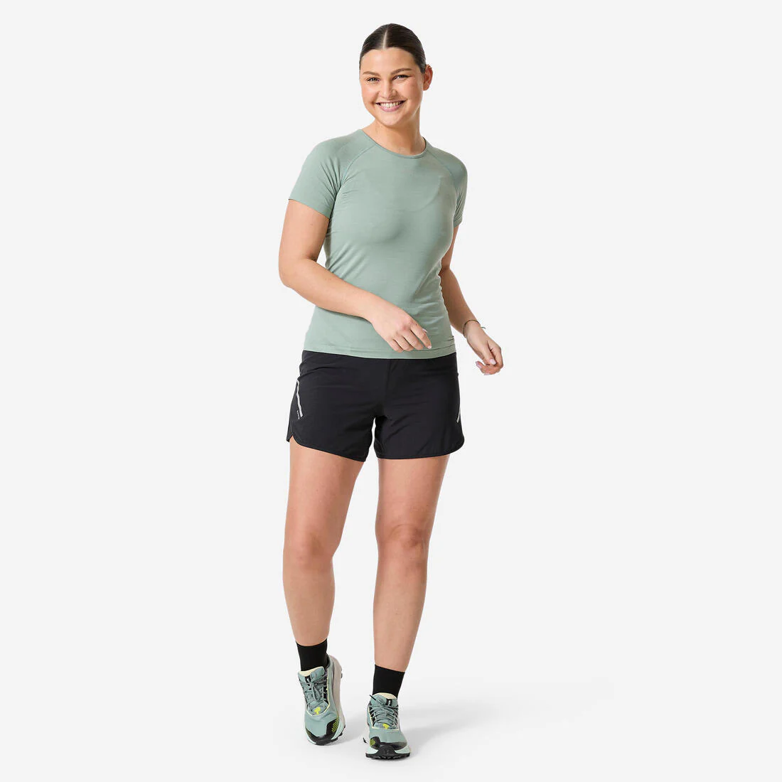 T-shirt running & trail sans couture femme - kiprun run 500 confort slim - Image 5