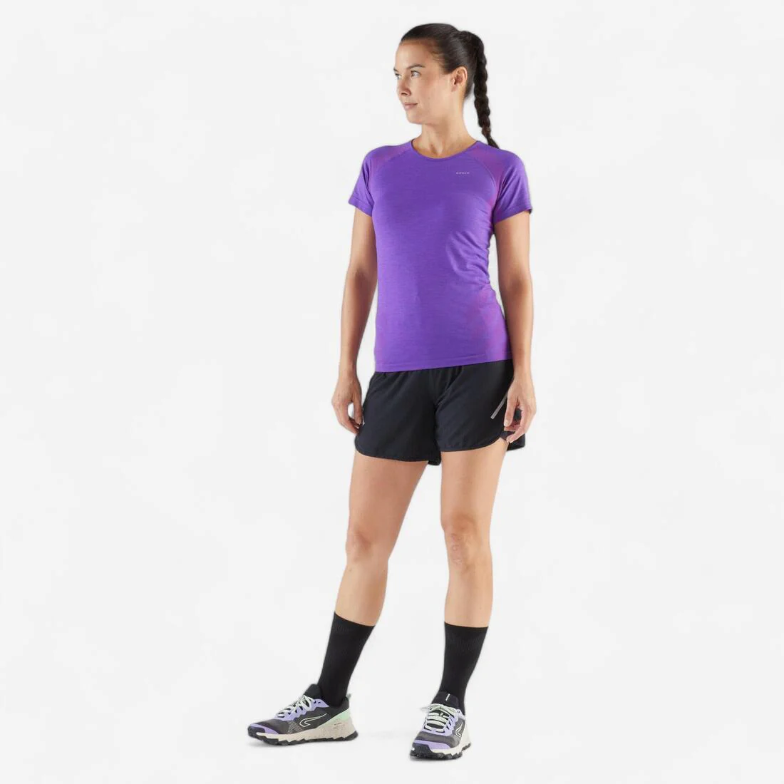 T-shirt running & trail sans couture femme - kiprun run 500 confort slim - Image 8