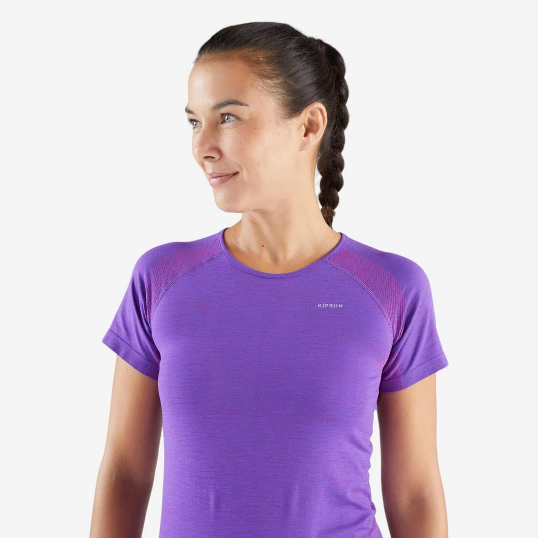 T-shirt running & trail sans couture femme - kiprun run 500 confort slim - Image 9