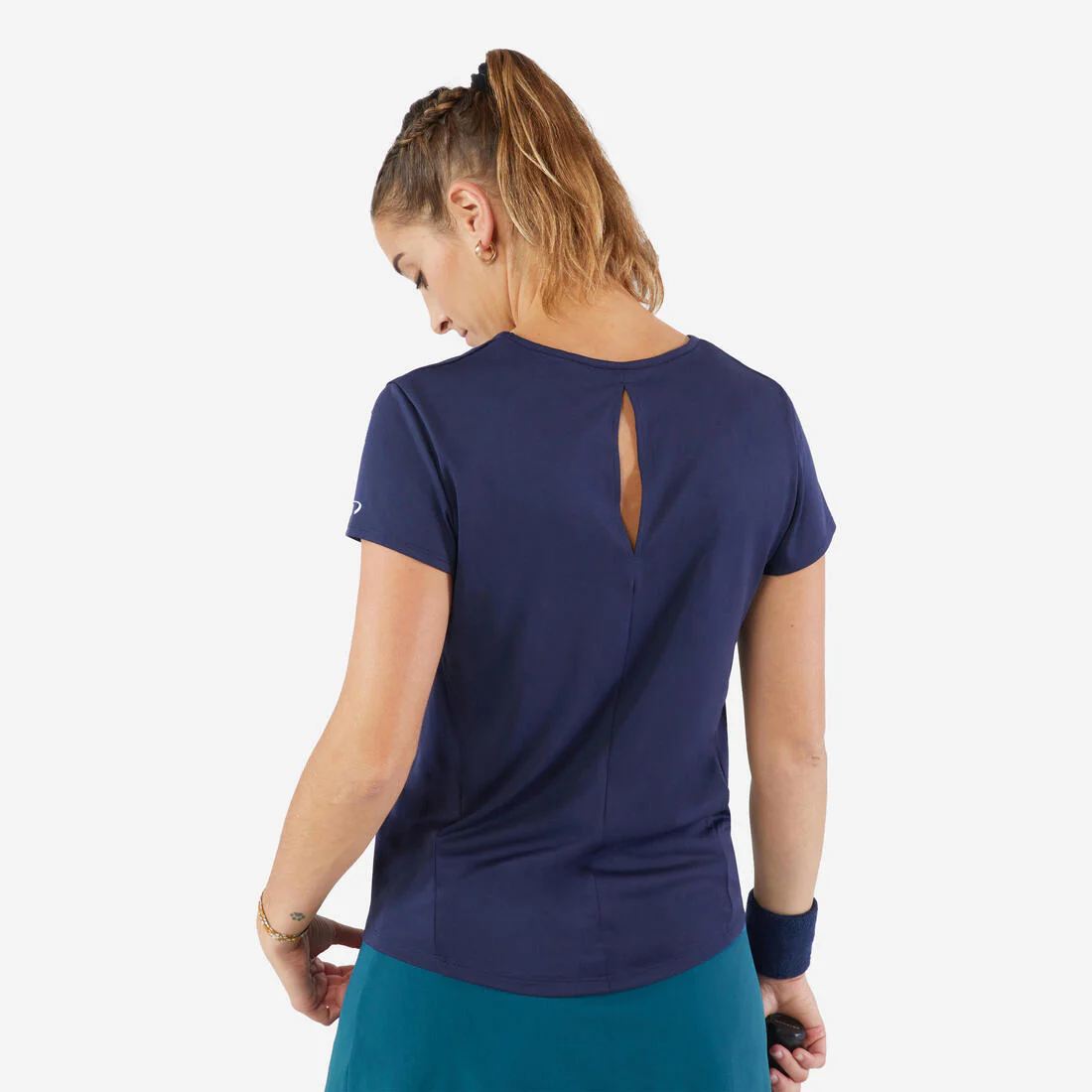 T-Shirt tennis col rond dry femme - Essentiel 100 - Image 7