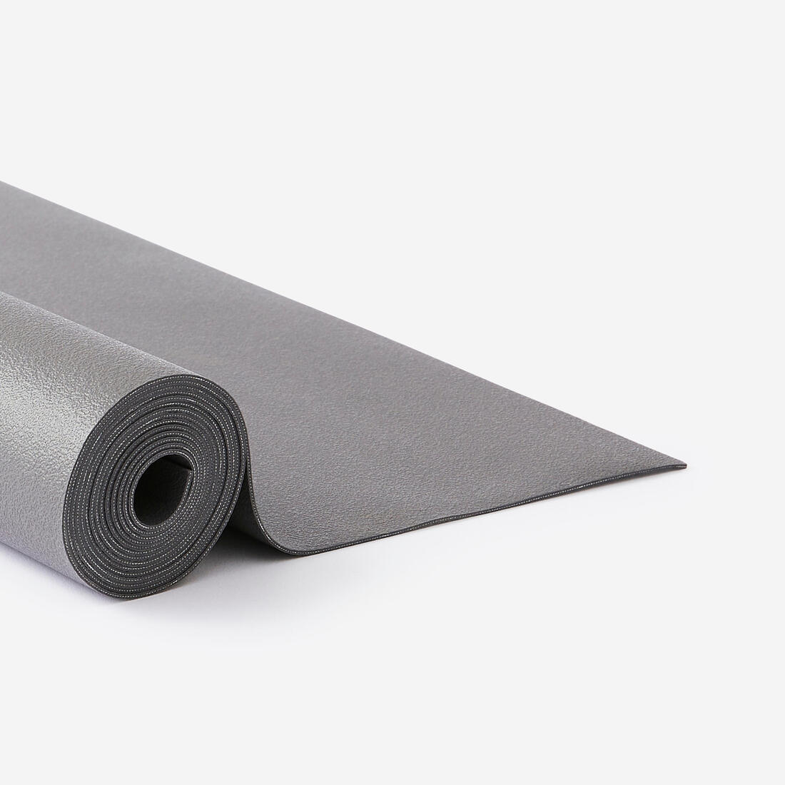 Tapis et sur-tapis de yoga 180cm x 62cm x 1,3 mm adhérent et pliable, gris - Image 5