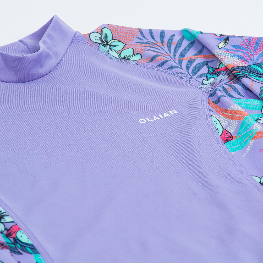 Tee shirt anti uv manches longues fille - 500 orchid - Image 8
