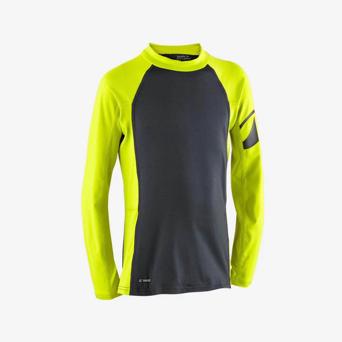 Tee shirt anti uv manches longues garçon, 500 vert et gris - Image 6