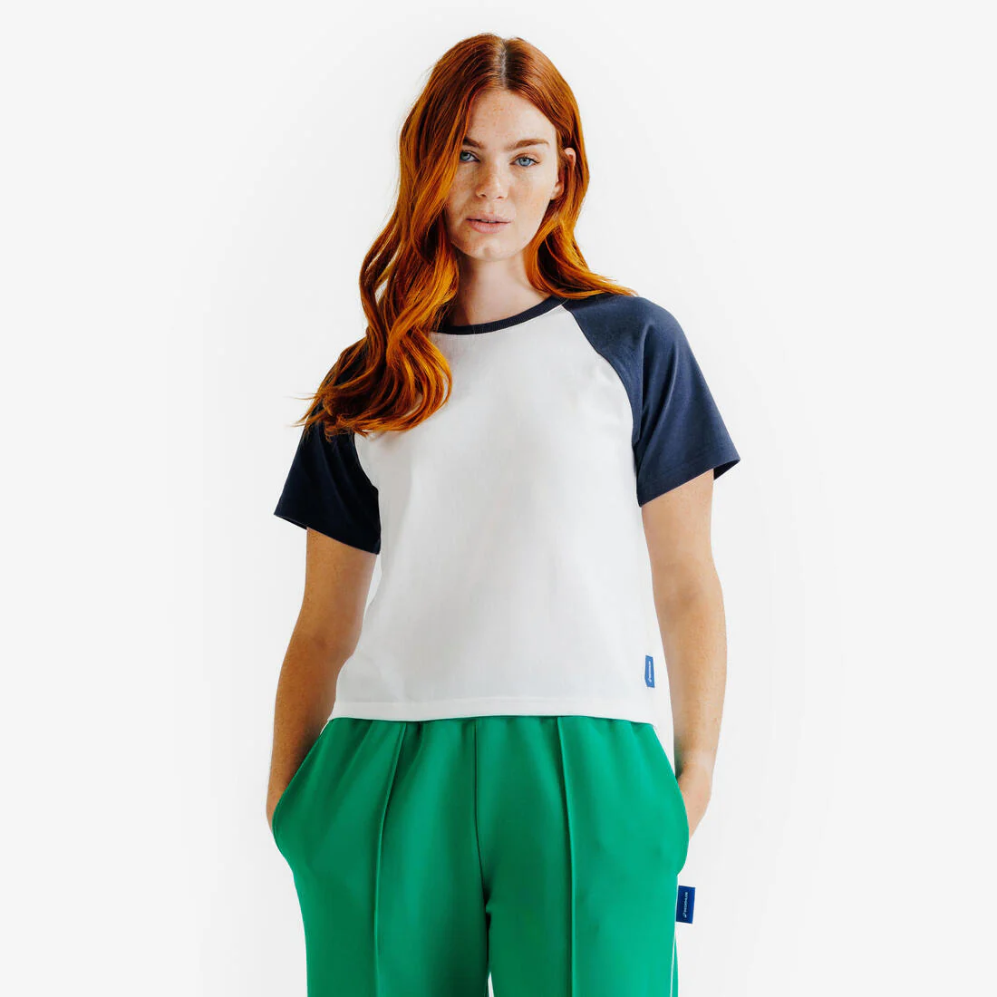 Tee-shirt femme, Heritage, blanc et - Image 2