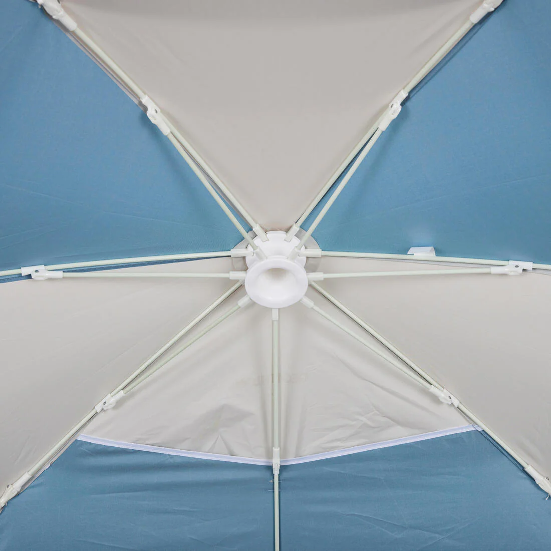 Tente de plage compacte 3 places UPF 50+ diamètre 180cm - Iwiko gris beige - Image 6
