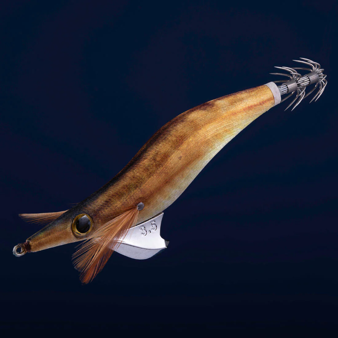 Turlutte coulante shallow EBIKA 3.5/135 Doré chinchard seiches/calamars - Image 6