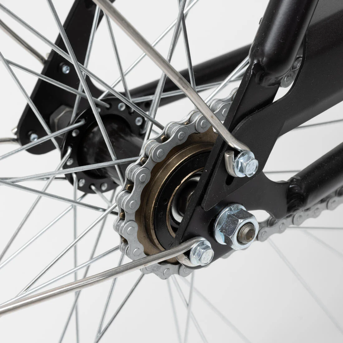 VÉLO DE VILLE ELOPS 100 CADRE BAS NOIR - Image 3