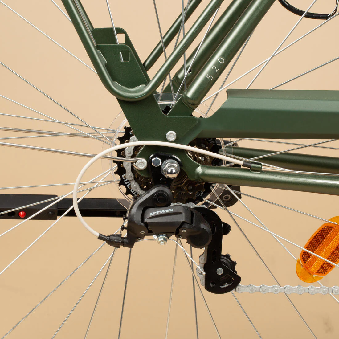 VELO DE VILLE ELOPS 520 CADRE HAUT KAKI - Image 13
