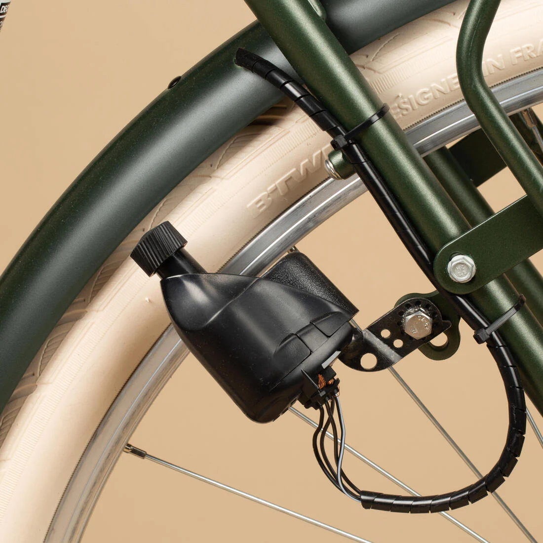 VELO DE VILLE ELOPS 520 CADRE HAUT KAKI - Image 8