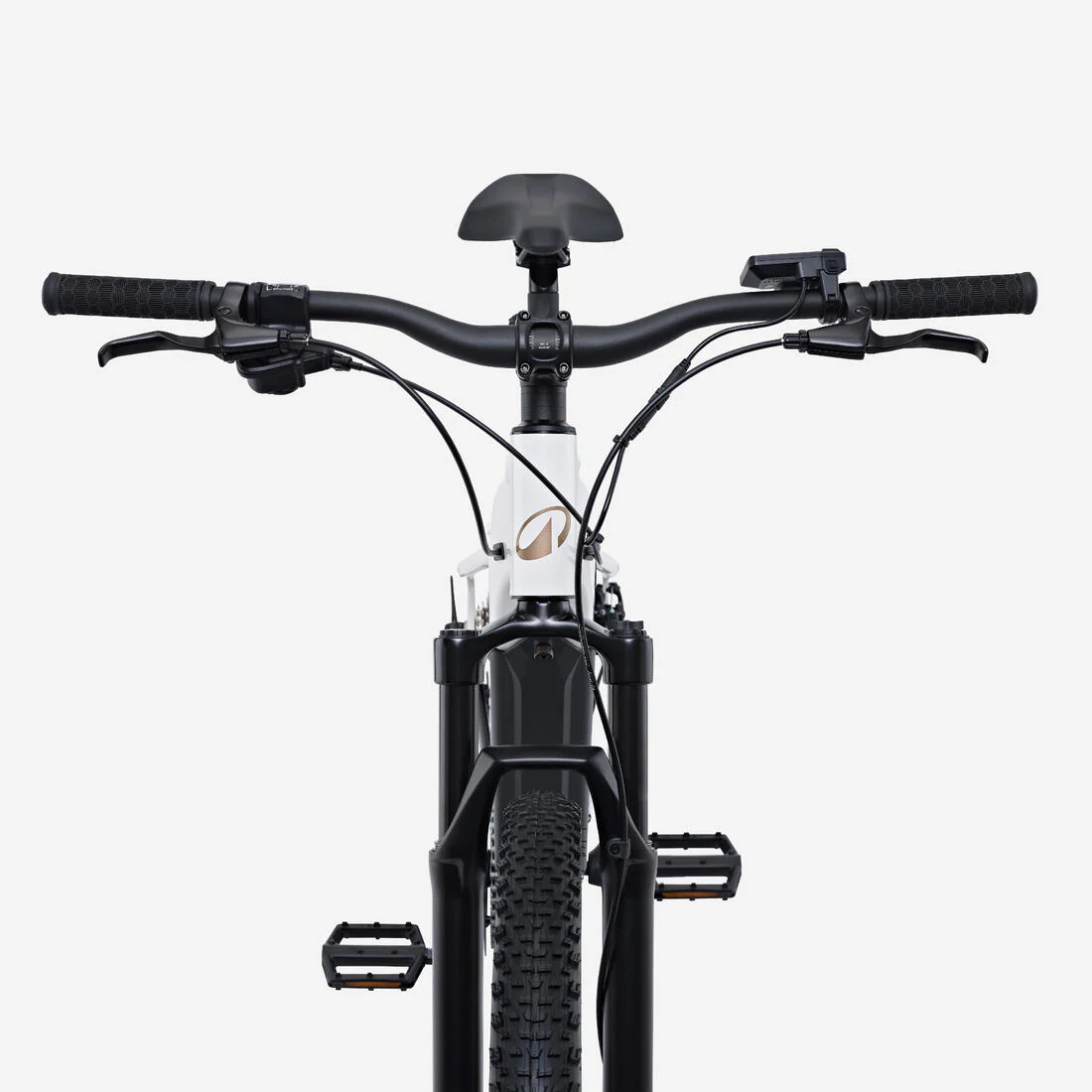 Vélo VTT électrique randonnée semi-rigide  29" Cadre Aluminium, E-EXPL 100 blanc - Image 7