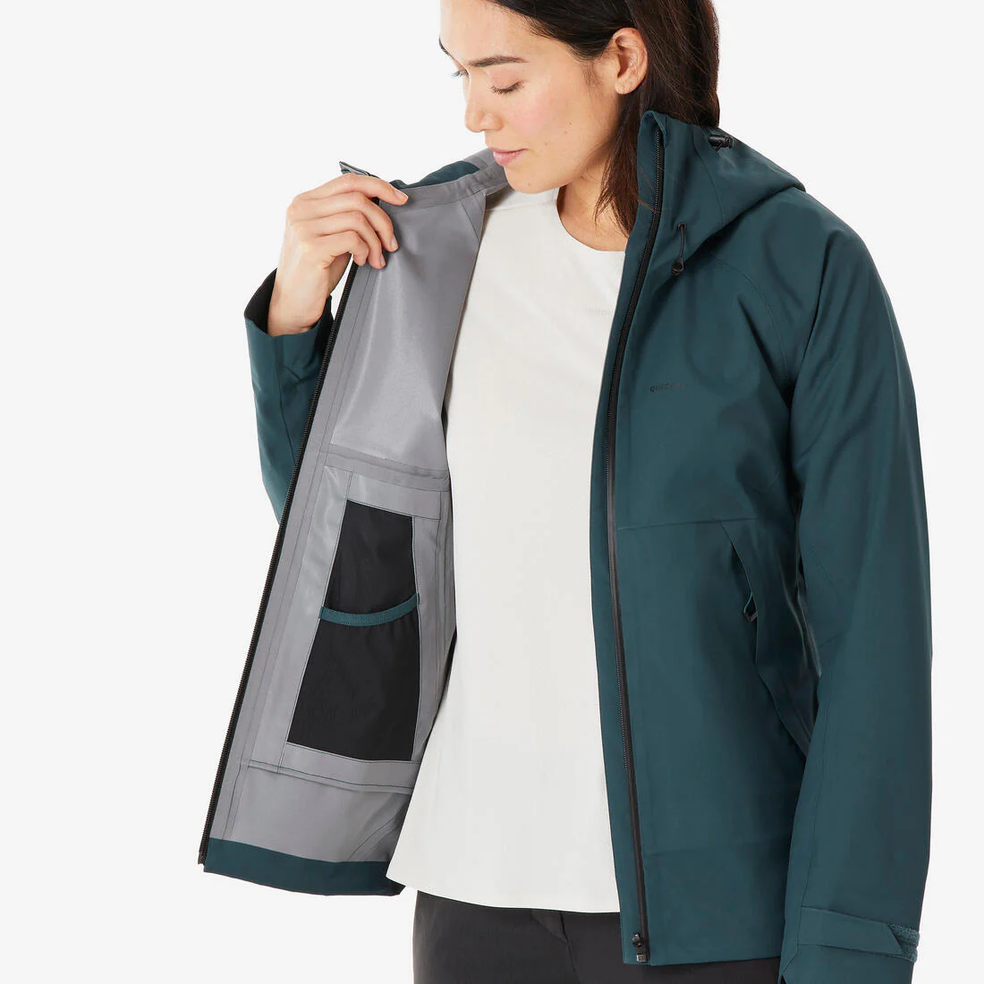 Veste de randonnée imperméable femme, MH500 - Image 10