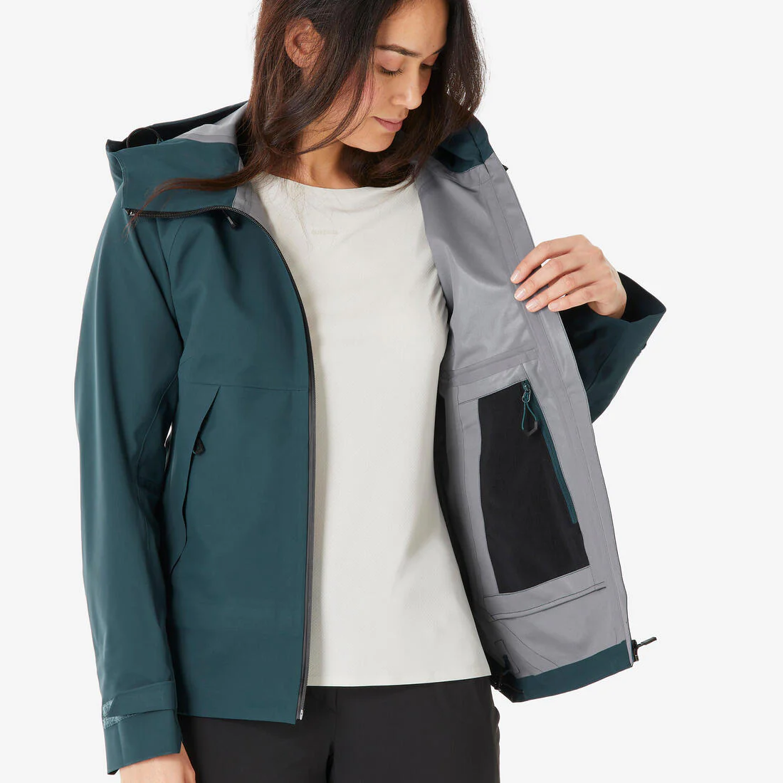 Veste de randonnée imperméable femme, MH500 - Image 9