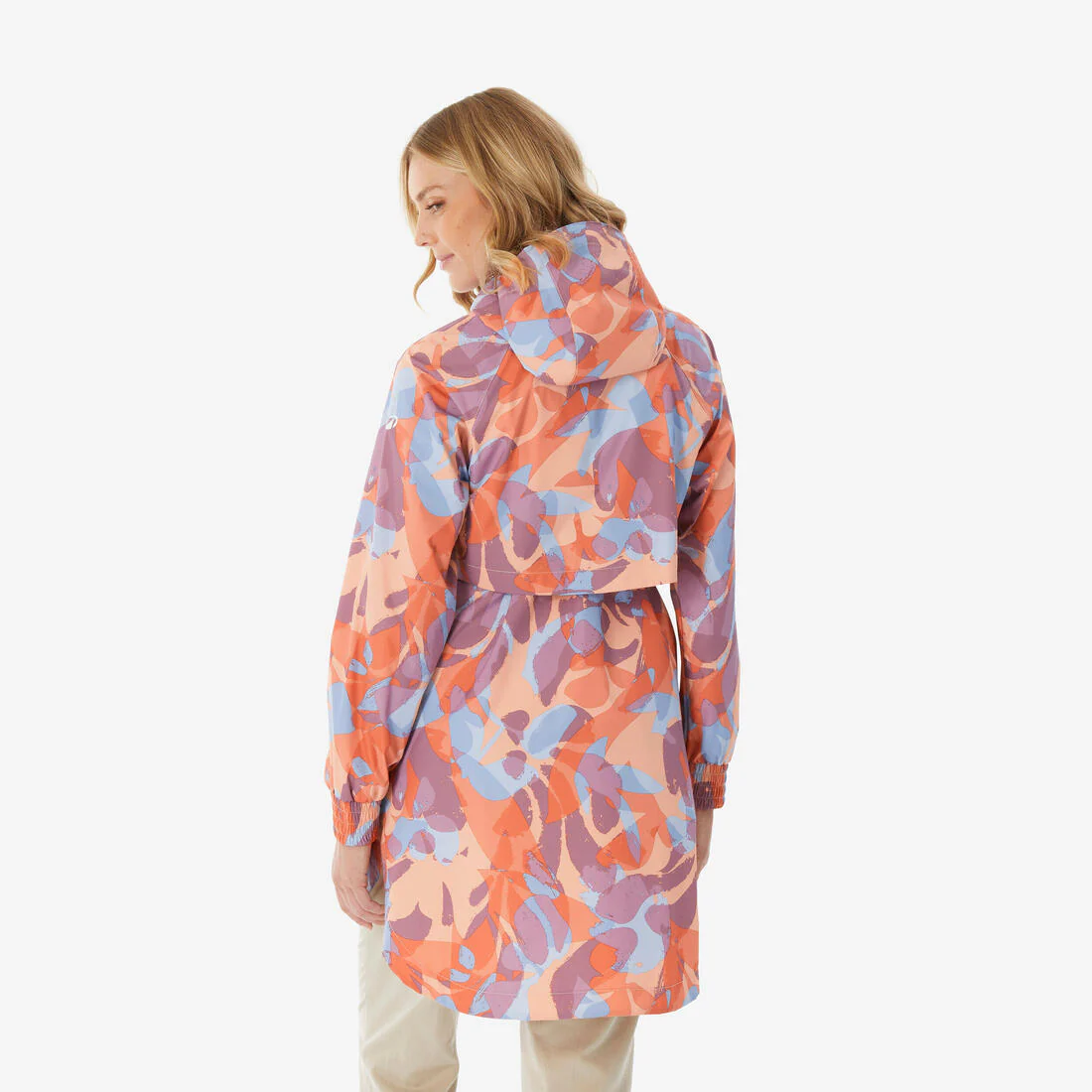 Veste de randonnée imperméable femme, Raincut Longue - Image 15