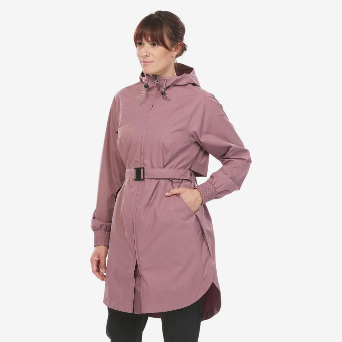 Veste de randonnée imperméable femme, Raincut Longue - Image 19