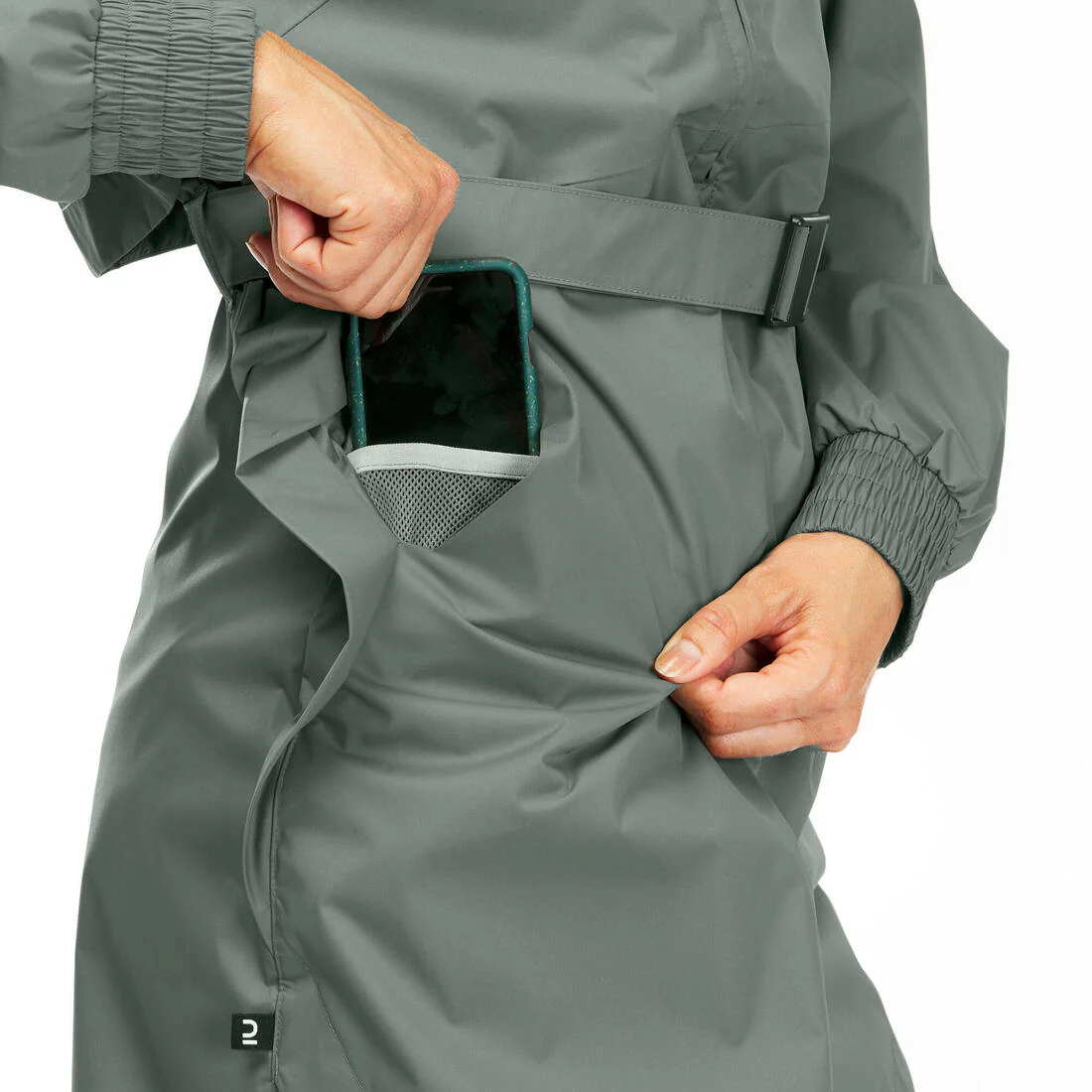 Veste de randonnée imperméable femme, Raincut Longue - Image 25