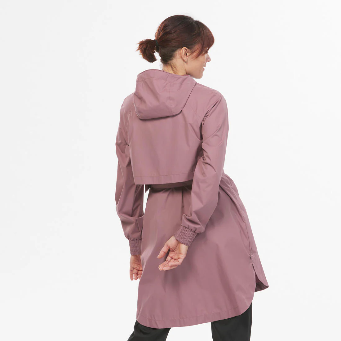 Veste de randonnée imperméable femme, Raincut Longue - Image 3