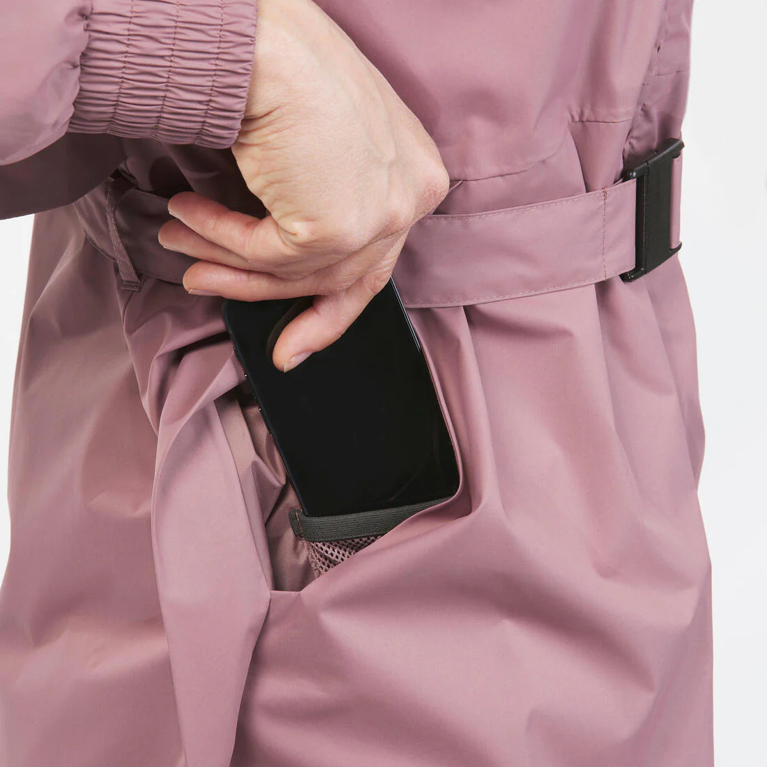 Veste de randonnée imperméable femme, Raincut Longue - Image 32