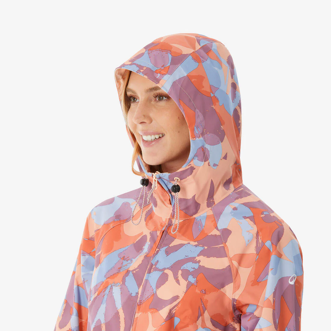 Veste de randonnée imperméable femme, Raincut Longue - Image 37