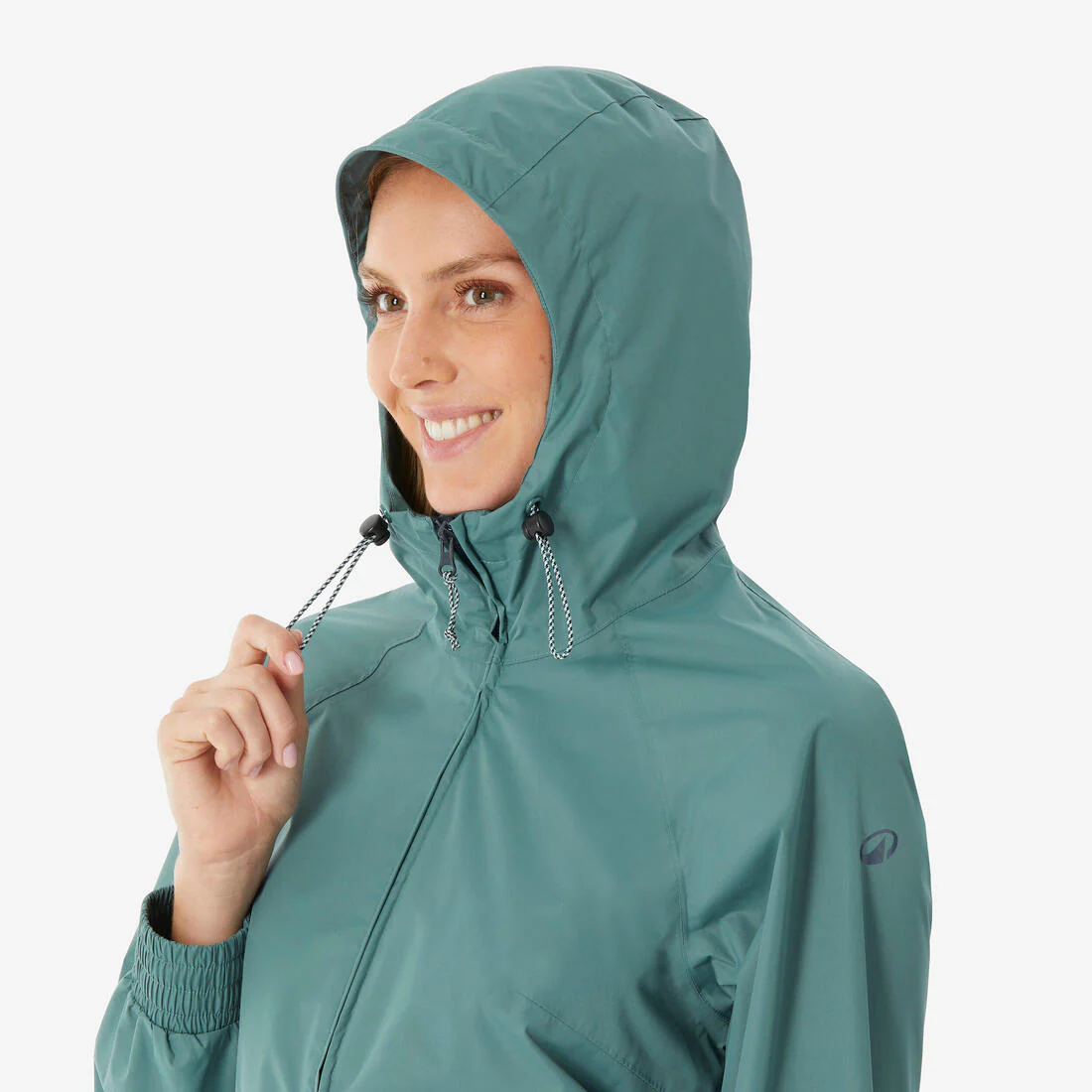 Veste de randonnée imperméable femme, Raincut Longue - Image 39