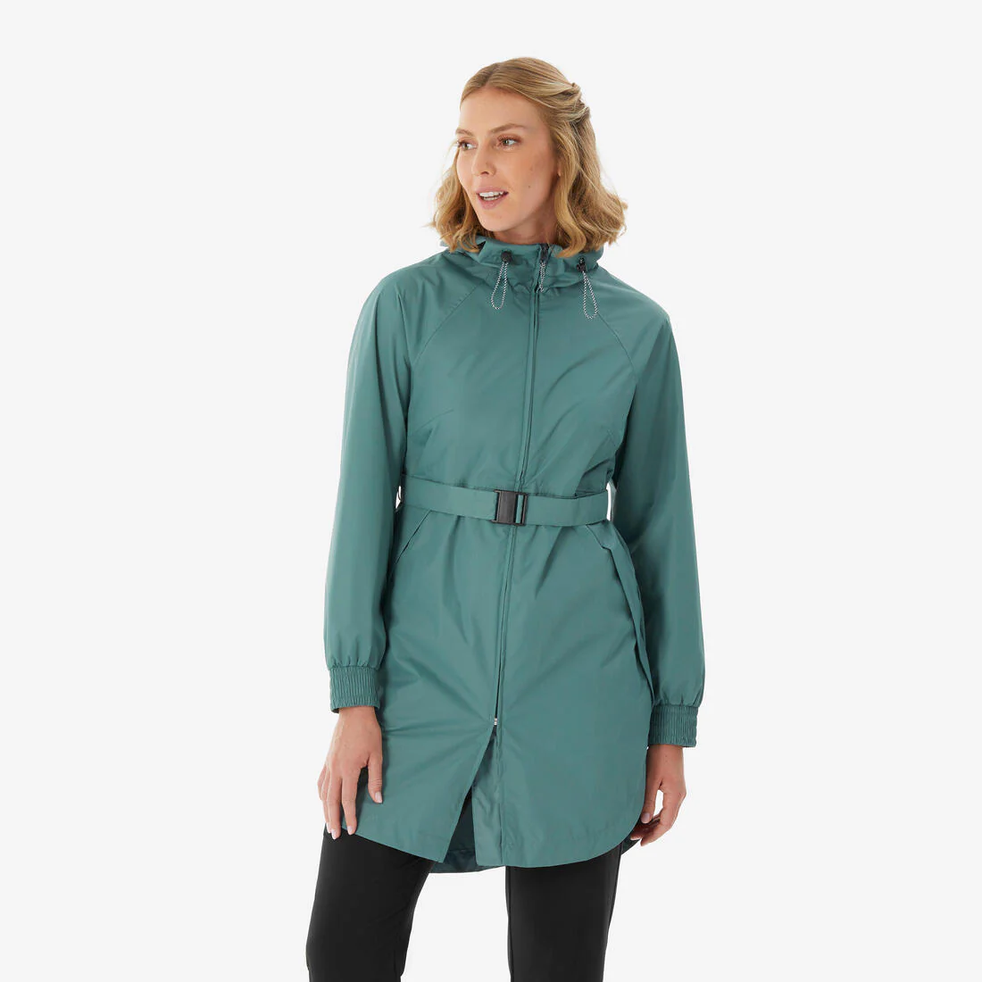 Veste de randonnée imperméable femme, Raincut Longue - Image 4