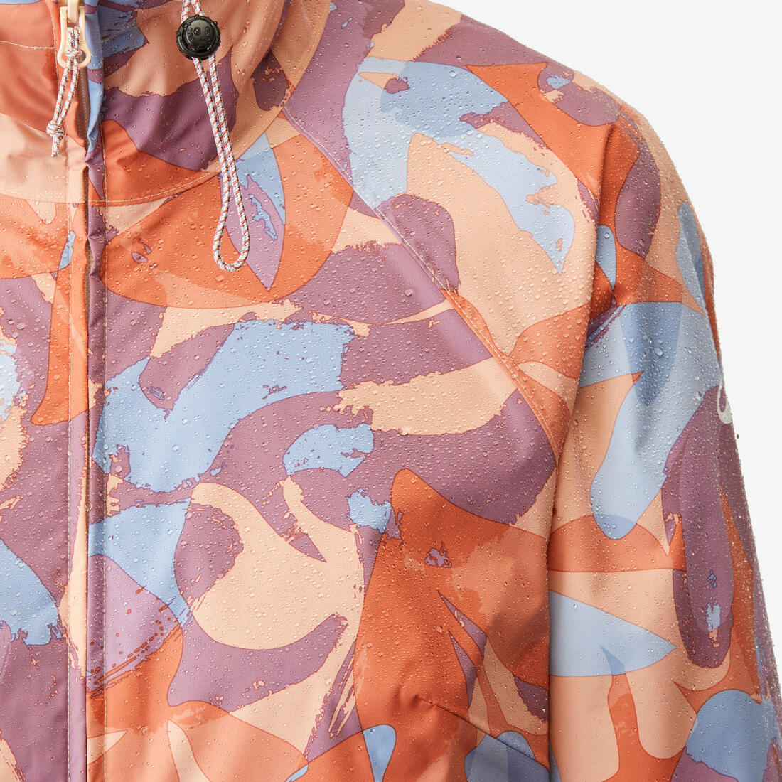 Veste de randonnée imperméable femme, Raincut Longue - Image 9