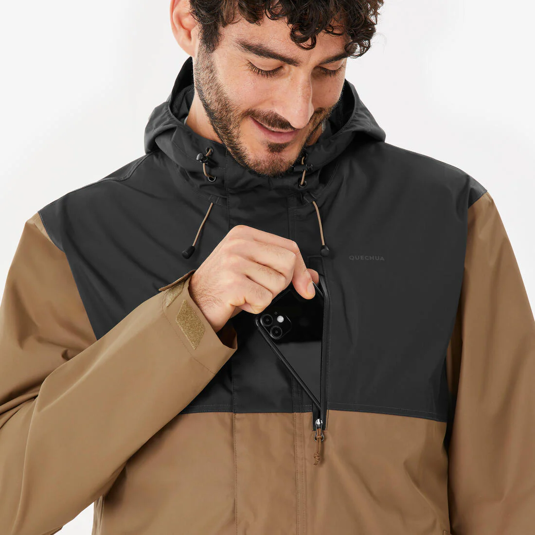 Veste de randonnée imperméable homme, NH500 - Image 31