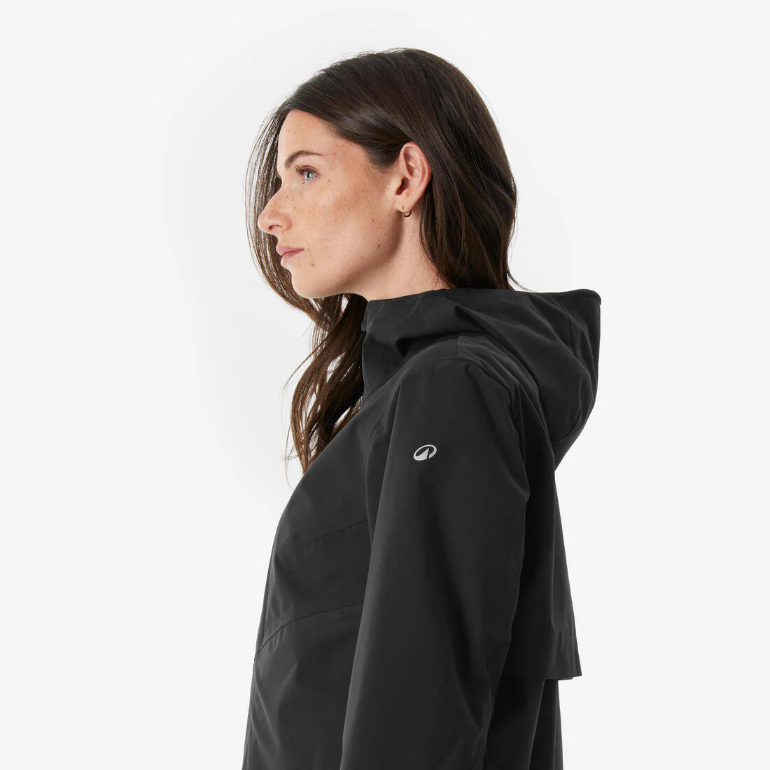 Veste de randonnée imperméable légère longue femme, MH100 - Image 10