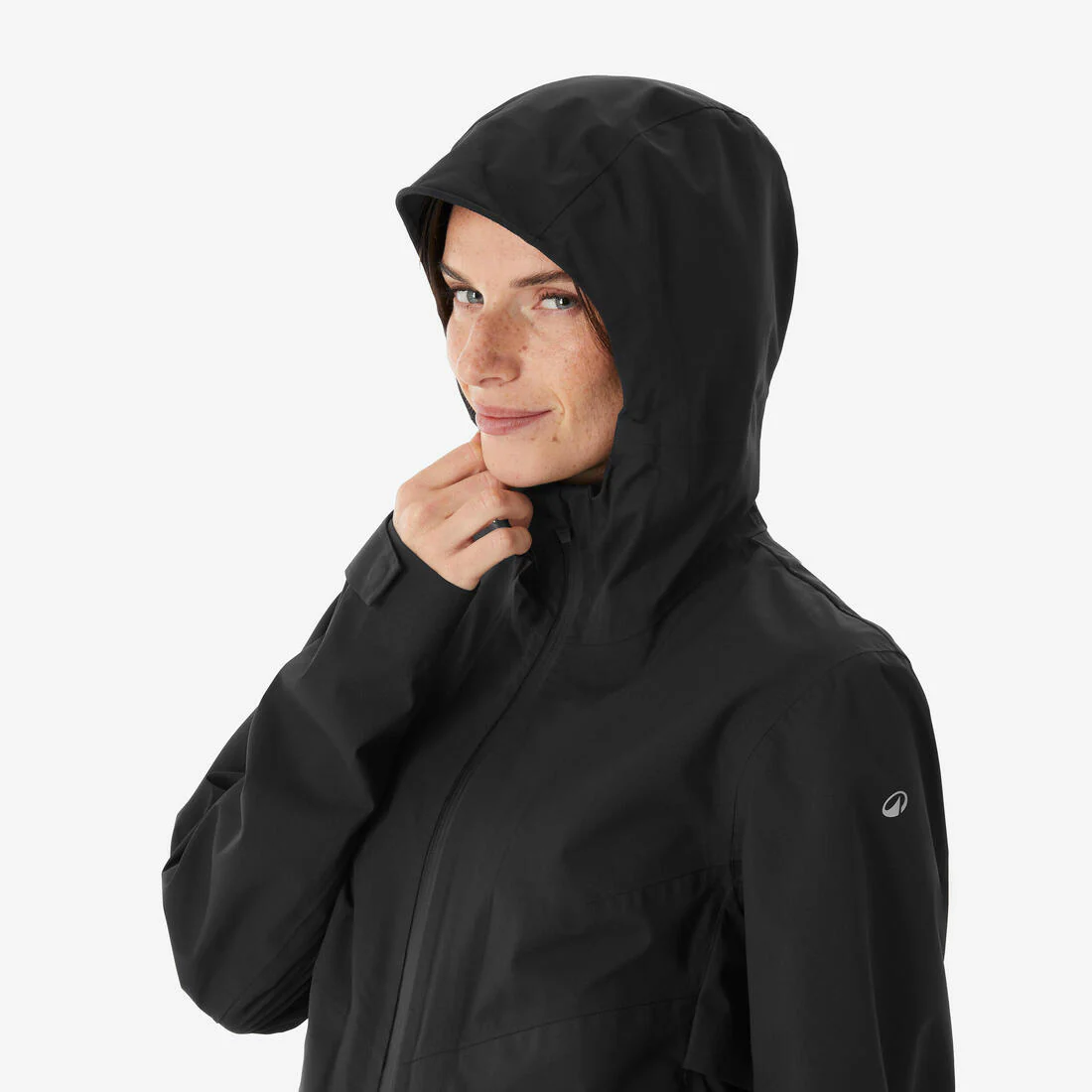 Veste de randonnée imperméable légère longue femme, MH100 - Image 11
