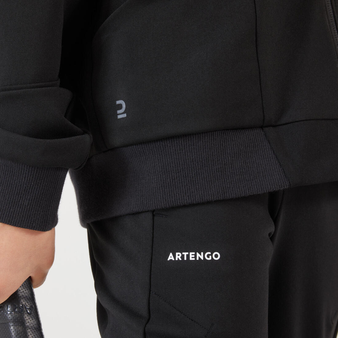 Veste de tennis garcon - TJK500 noir - Image 9