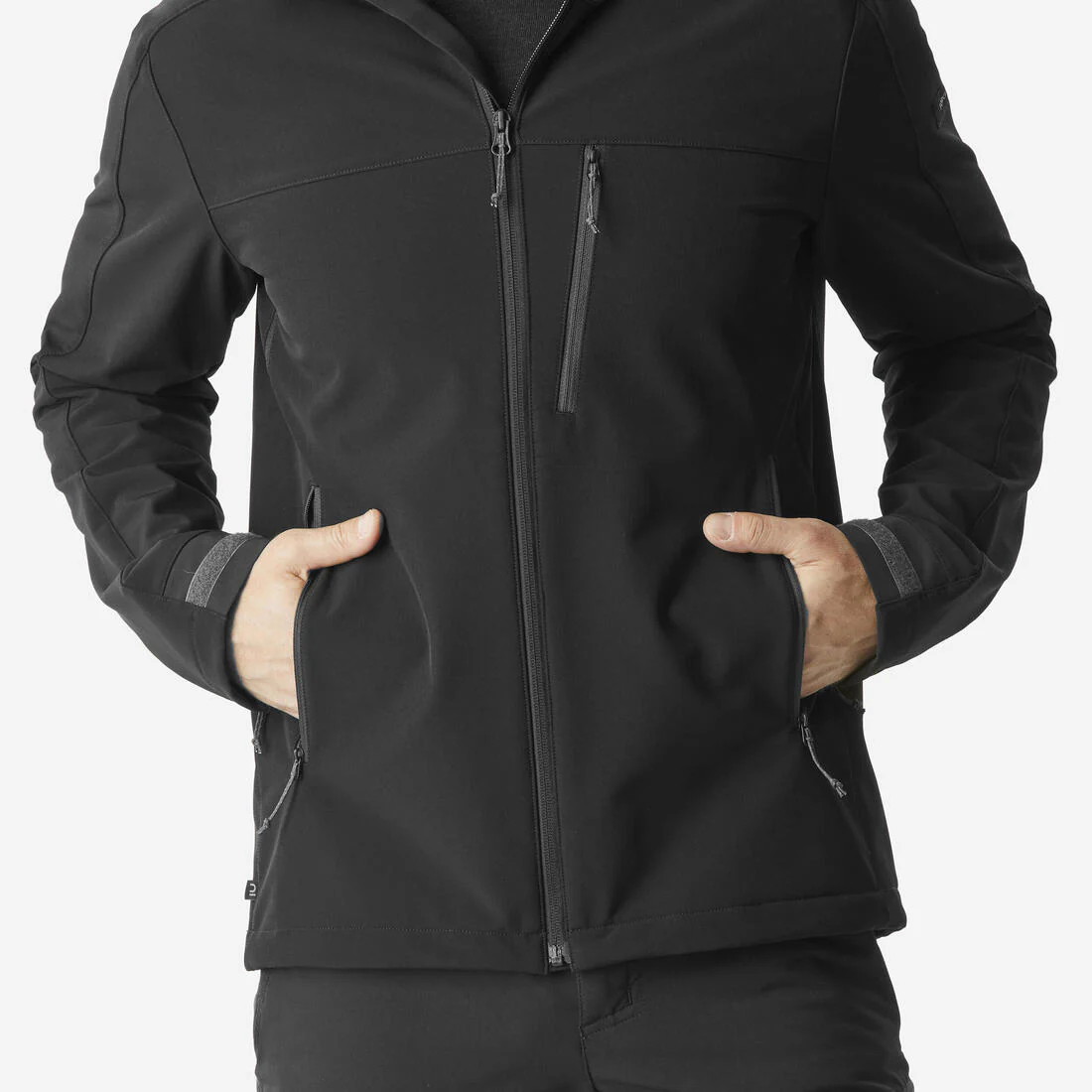 Veste de trek coupe-vent softshell homme, MT500 khaki - Image 12