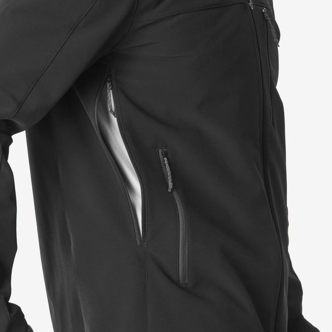Veste de trek coupe-vent softshell homme, MT500 khaki - Image 15