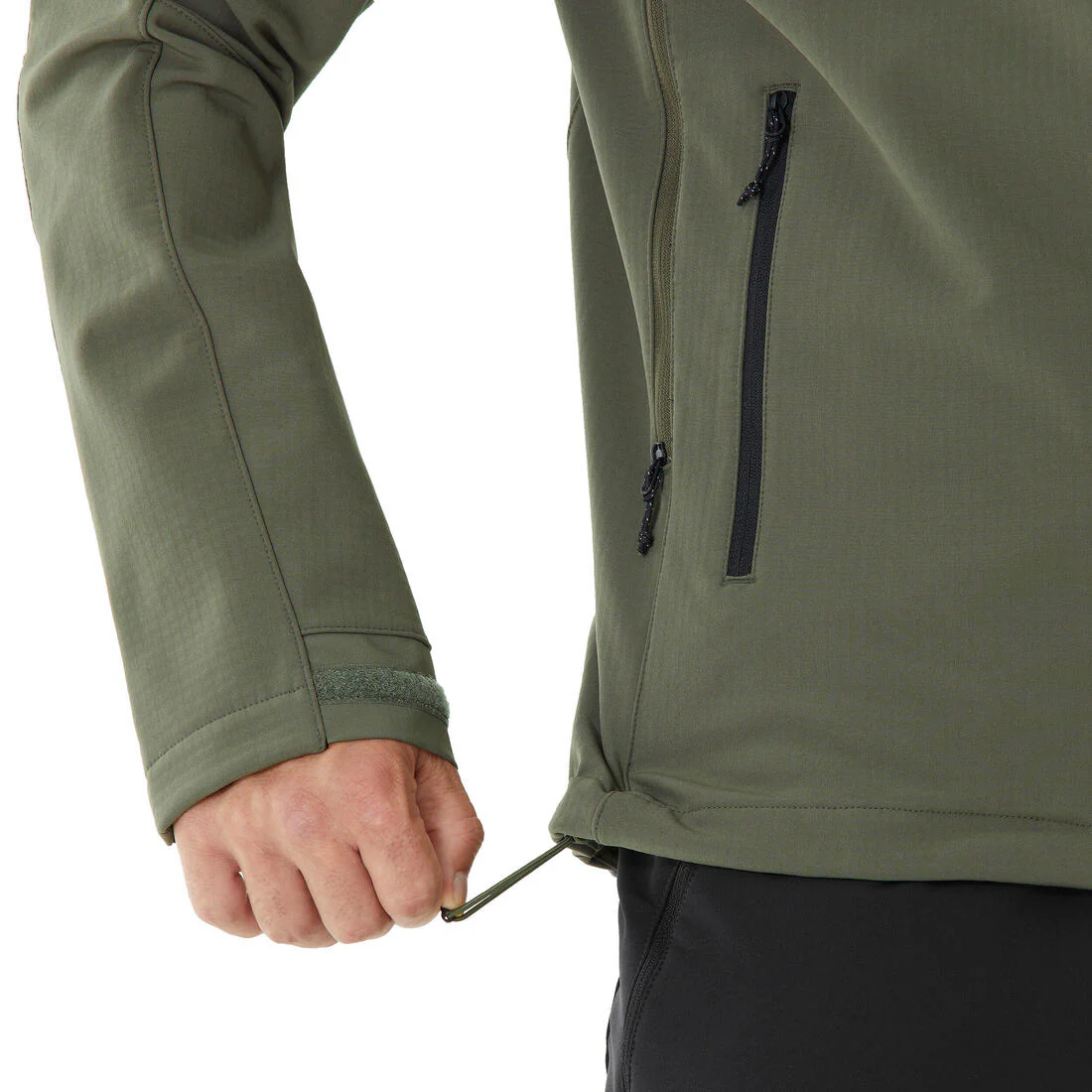 Veste de trek coupe-vent softshell homme, MT500 khaki - Image 18