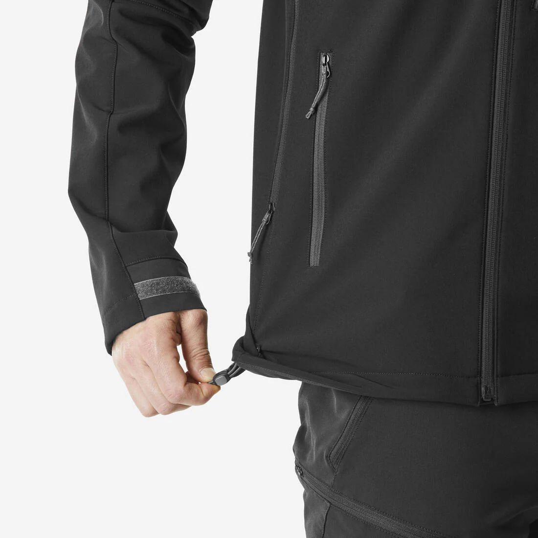 Veste de trek coupe-vent softshell homme, MT500 khaki - Image 20