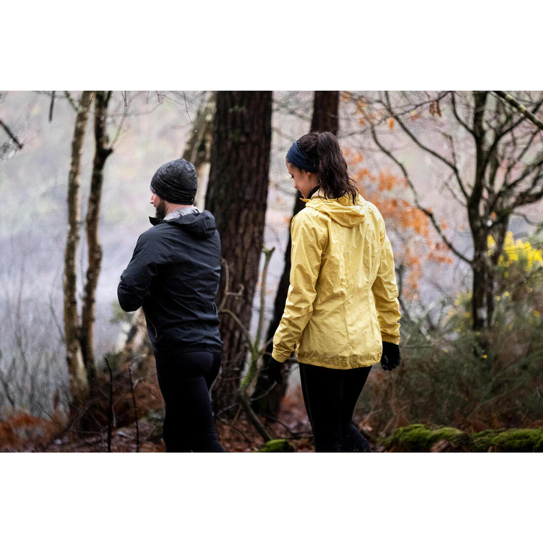 Veste imperméable de running & trail running Homme - KIPRUN Run 500 Rain Noire - Image 15