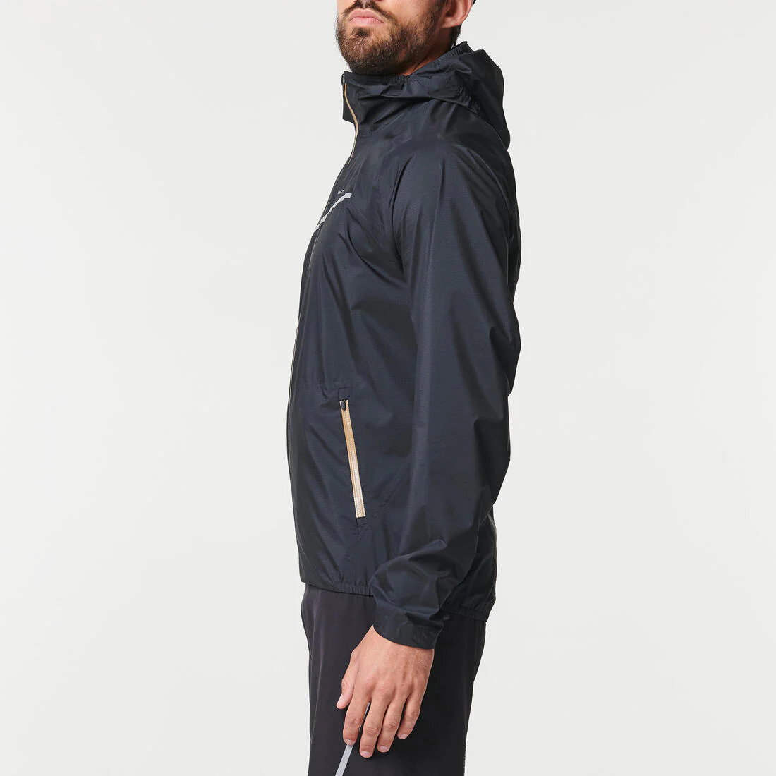 Veste imperméable de running & trail running Homme - KIPRUN Run 500 Rain Noire - Image 9