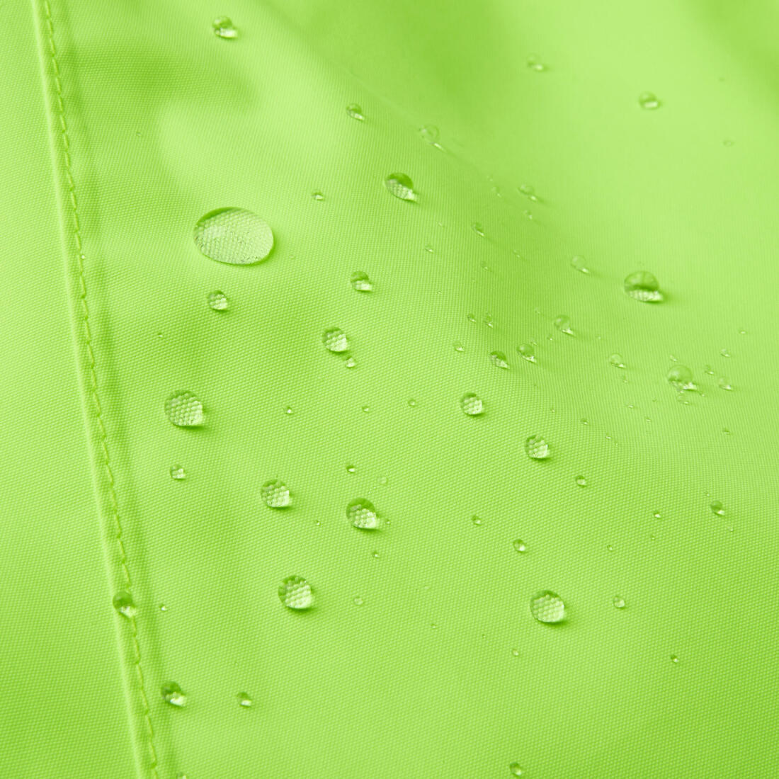 VESTE PLUIE VELO VILLE HOMME 120 JAUNE FLUO CERTIFIÉE EPI VISIBILITÉ JOUR - Image 4